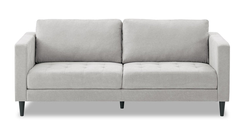 Metro 78\" Fabric Sofa with Tufted Seat Cushions and Reversible Back Cushions - Neutral