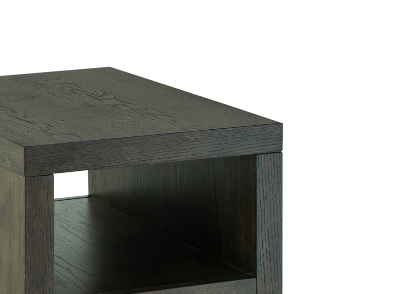 Hatfield 18” Modern Solid Wood Chairside Table - Homestead Brown