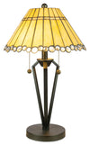 Celeste 22.5\" Tiffany Style Hand-Blown Glass Table Lamp