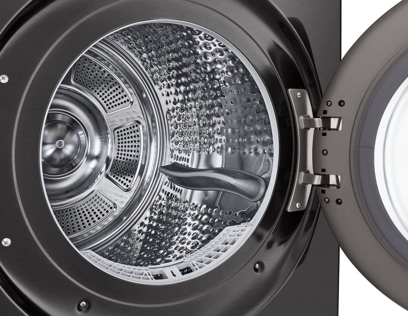 LG 7.8 Cu. Ft. Heat Pump Dryer - Black Steel - Stackable - DLHC6702B