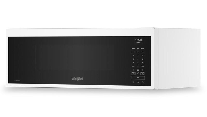 Whirlpool 1.1 Cu. Ft. Smart Low-Profile Over-the-Range Microwave - White - YWMML5530RW