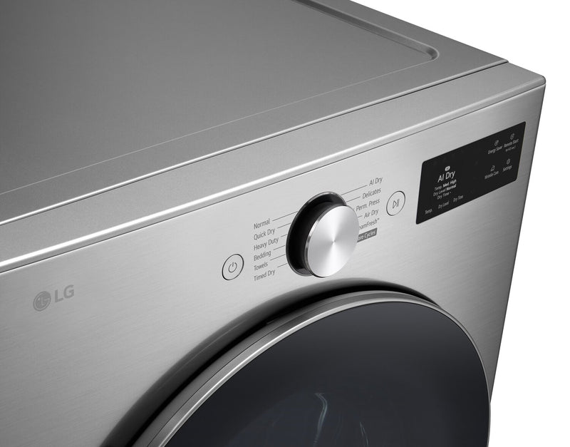 LG 7.4 Cu. Ft. Smart Front-Load Electric Dryer with AI Sensory Dry - Graphite Steel -  DLEX5800V
