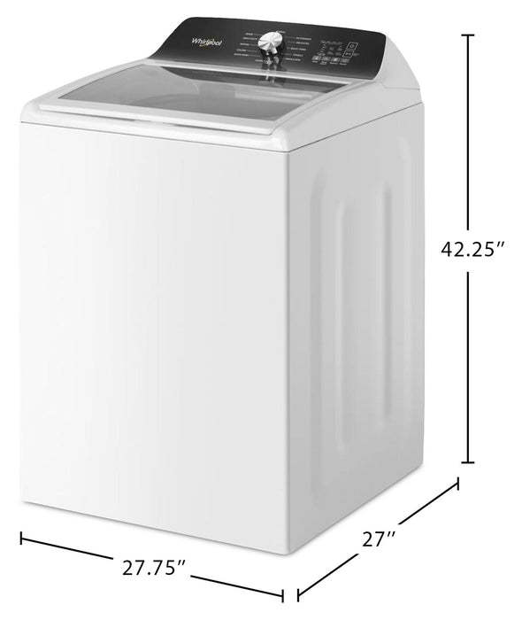 Whirlpool 5.2 Cu. Ft. Top-Load Agitator Washer with Built-In Faucet - White - WTW5025SW