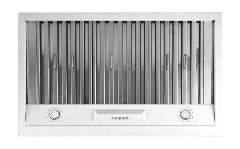 Classic Retro by Unique 36\" 700 CFM Under-Cabinet Range Hood - Marshmallow White - UGP-36CR RH W