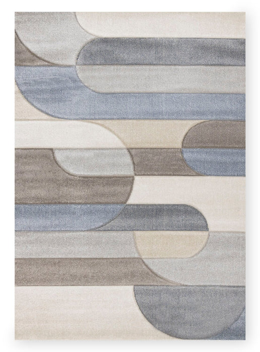 Farrah Blue Grey Area Rug - 6'7\" x 9'6\"
