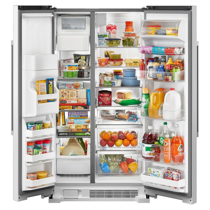 Maytag 36\" 25 Cu. Ft. Side-by-Side Refrigerator - White - MRSF4036PW