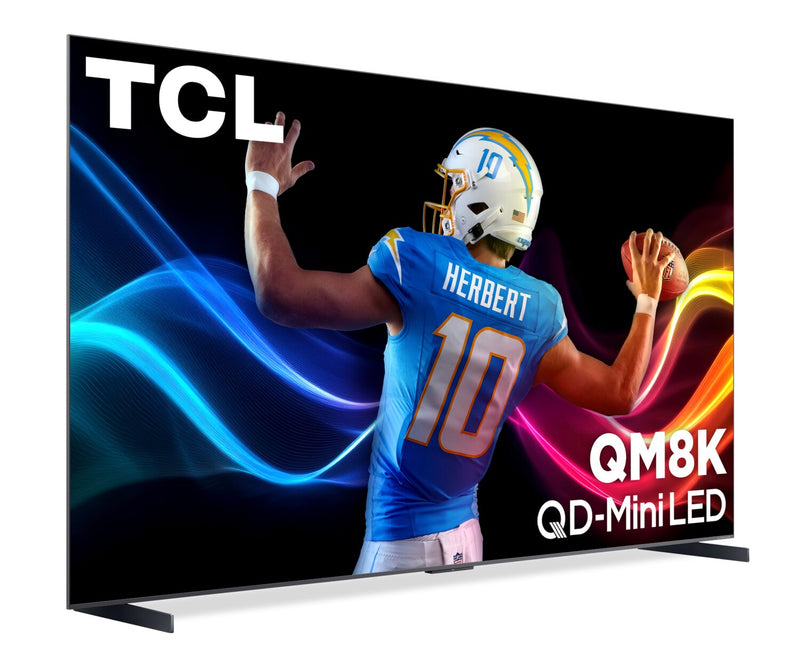 TCL 98\" QM8K QLED QD Mini-LED 4K UHD Smart Google TV (98QM8K) – 2025 Model