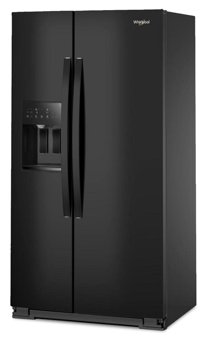 Whirlpool 36\" 21 Cu. Ft. Side-by-Side Refrigerator - Black - WRSC5536RB