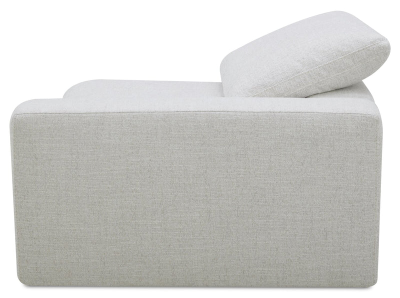 Sky Modular 5-Piece Fabric Power Reclining Sectional with Removable Feather Down Cushions - Nathan Wheat