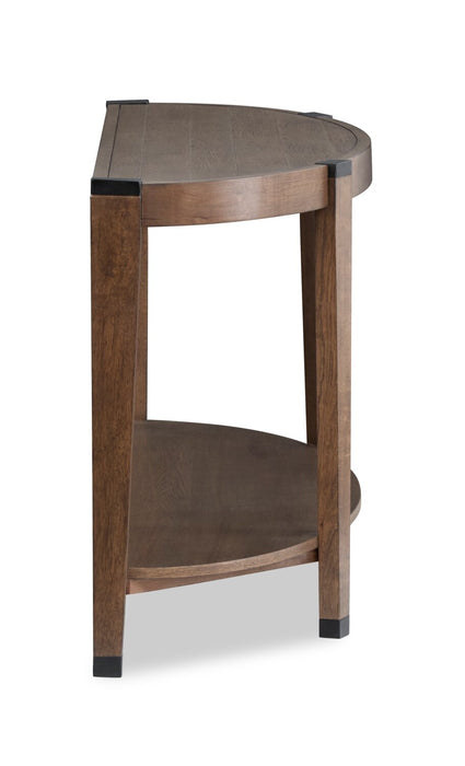 Gordon 56” Round Solid Wood Sofa Table - Brown