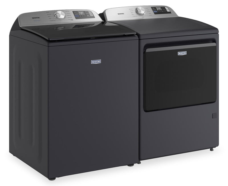 Maytag 6.0 Cu. Ft. Smart Top-Load Washer and 7.4 Cu. Ft. Electric Dryer - Midnight Steel