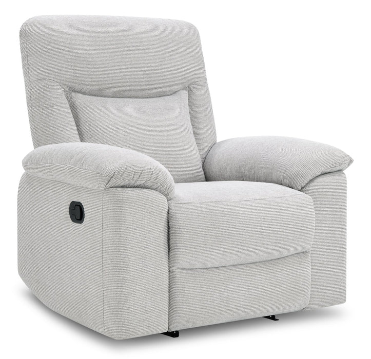 Spencer 41.3\" Chenille Fabric Manual Reclining Chair - Grey