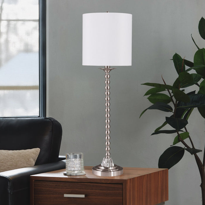 30\" Brushed Nickel 2-Piece Set, with Two Table Lamps