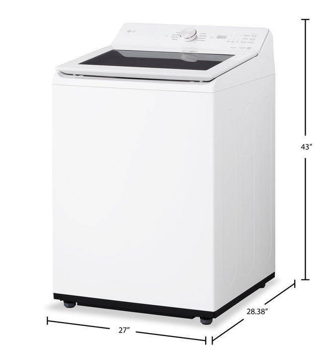 LG 5.6 Cu. Ft. Smart Top-Load Washer with EasyUnload™ - Essence White - WT8205CW
