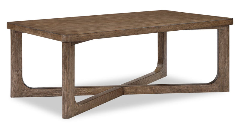 Maxwell 48\" Coffee Table - Light Brown Hickory