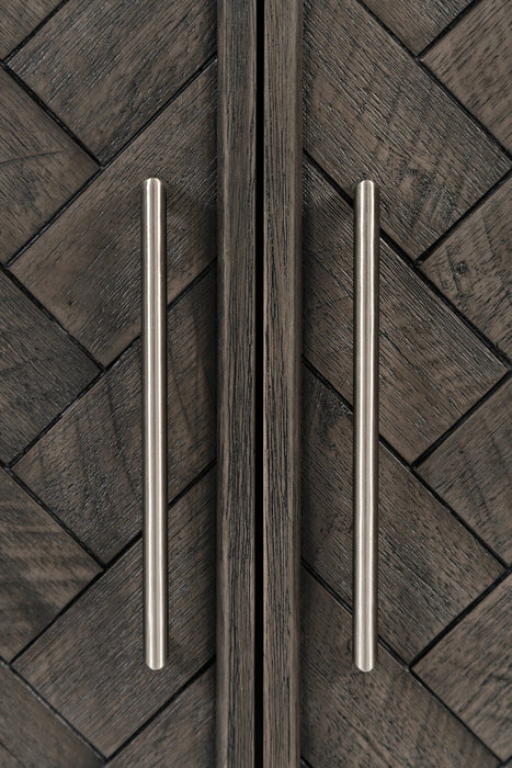 Keena 40\" Solid Wood Accent Cabinet - Grey