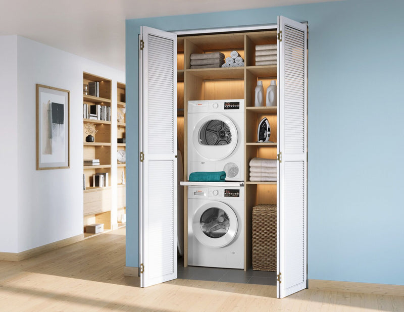 Bosch 300 Series 2.2 Cu. Ft. Front-Load Washer and 4 Cu. Ft. Condensation Dryer