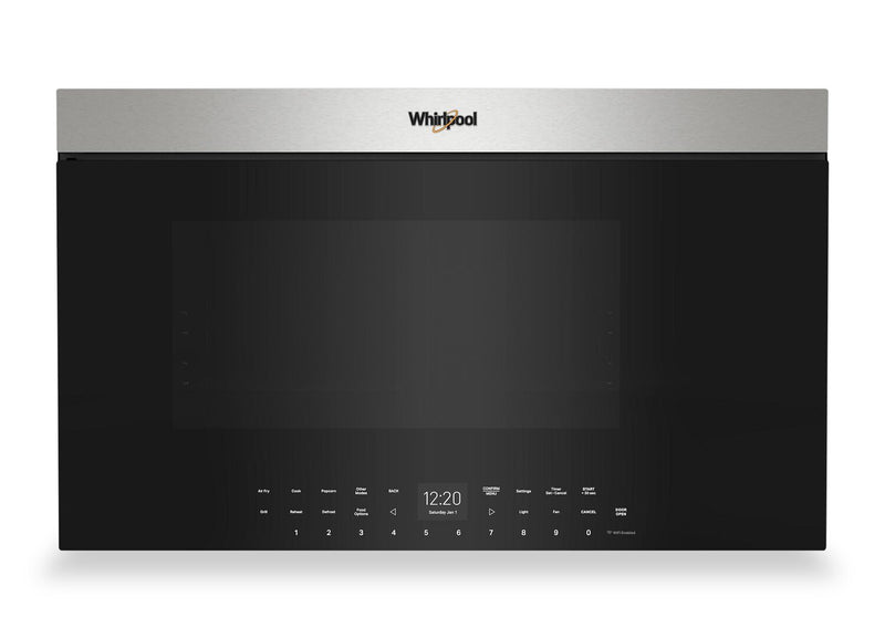 Whirlpool 1.1 Cu. Ft. Flush Over-the-Range Microwave with Air Fry - Stainless Steel - YWMMF7330RZ