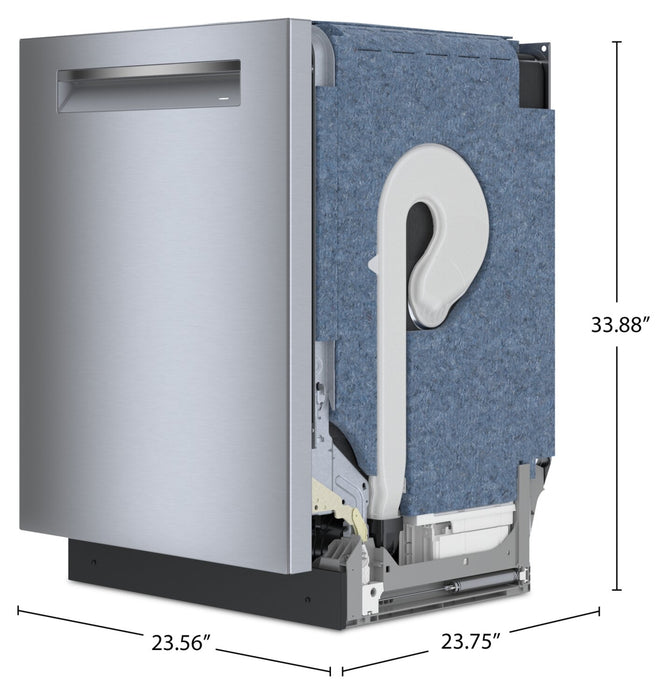 Bosch 800 Series 24'' Smart Dishwasher with Third Rack – Anti-Fingerprint Stainless Steel- SHP78DM5N