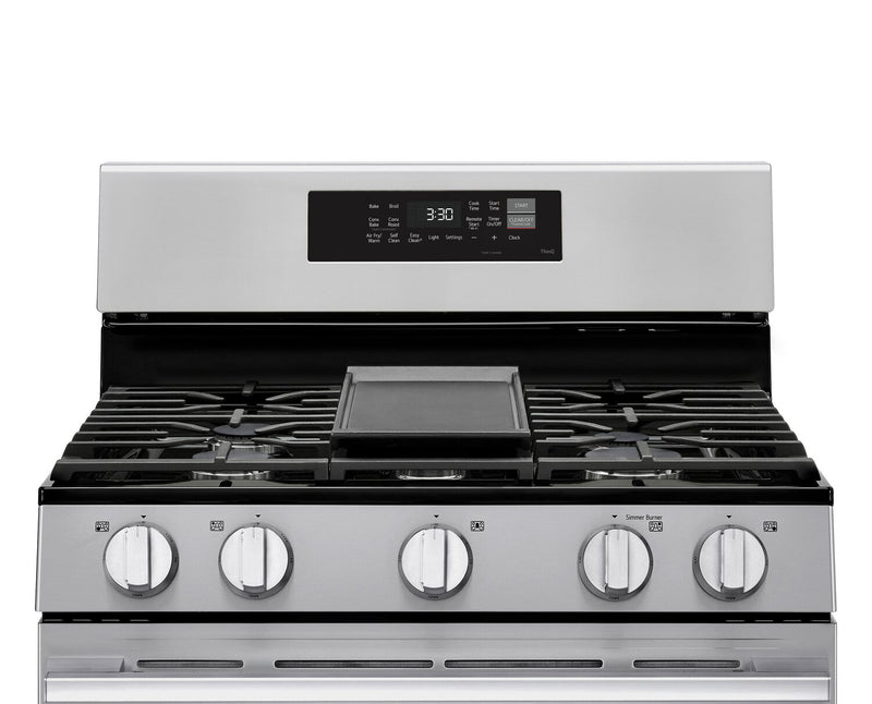LG 6.3 Cu. Ft. Smart Gas Range with Air Fry - LRGN6323Y
