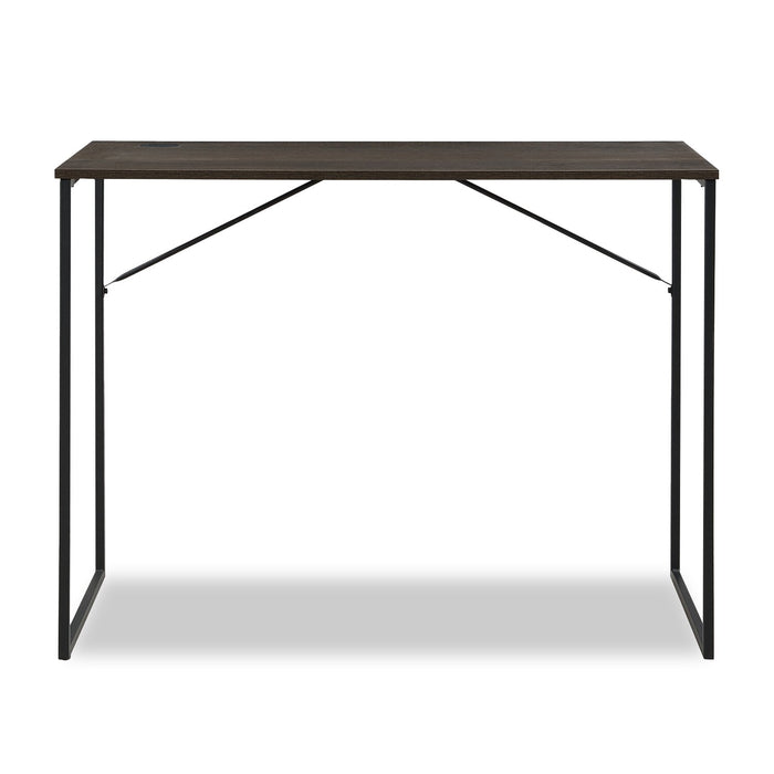 Fraser 39.3\" Office Desk with Cable Management and Adjustable Feet – Walnut 