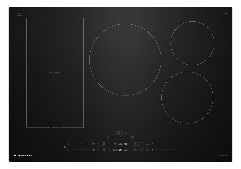 KitchenAid 30\" 5-Element Induction Cooktop - Black - KCIT730SBL