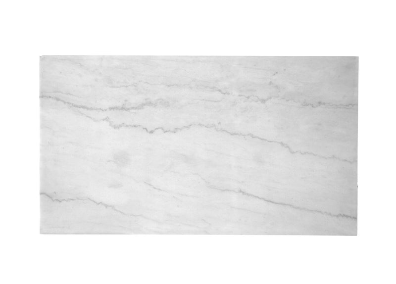 Sampson 46\" Modern Marble Coffee Table - White