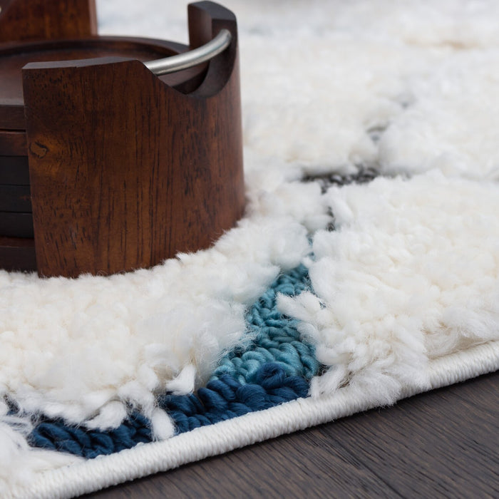 Robin Multi-Colour Moroccan Shag Area Rug - 7'11\" x 10'10\"