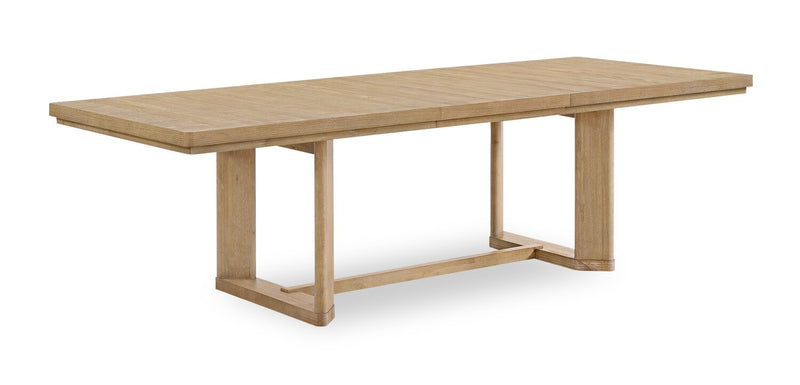 Aspen 5pc Dining Package with 80-104\" Extension Table & 4 Chairs, Fabric - Natural