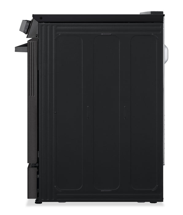 LG 6.3 Cu. Ft. Smart Electric Range with Air Fry – Black Stainless Steel - LSEL6335ZE