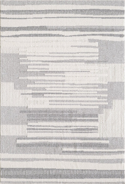 Rhodes Checkered Grey Area Rug - 6'7" x 9'6" | Carpette Rhodes grise à motif à carreaux - 6 pi 7 po x 9 pi 6 po