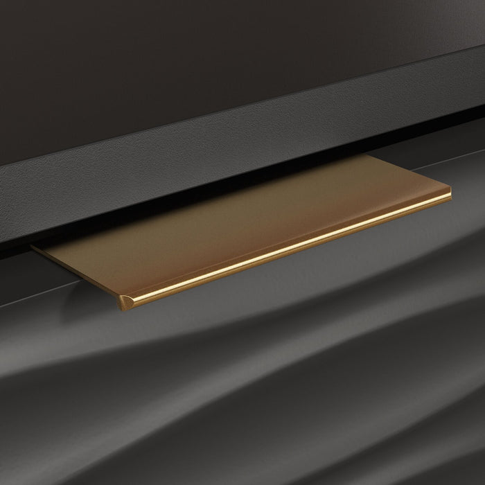 Reese 24” Modern 2-Drawer Cabinet - Black