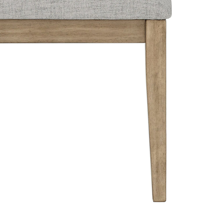 Cove Dining Chair with Cushion Fabric Seat, Ladder-Back – Natural/Grey