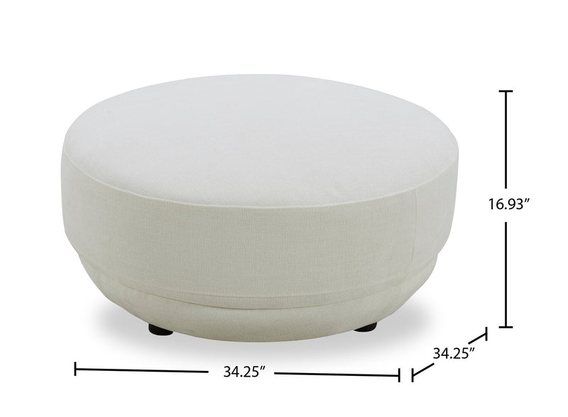 Davvero Ottoman - Ivory