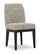 ["Metro Dining Chair with Polyester Fabric - Beige & Brown"]