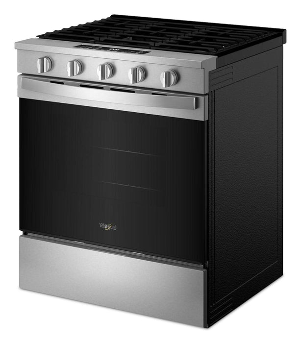 Whirlpool 30\" 5 Cu. Ft. Gas Range with Air Cooking - Fingerprint Resistant Stainless Steel - WSGS5030SZ