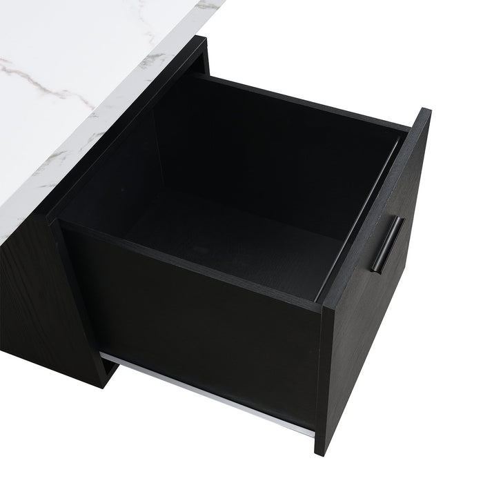 Winslow 60\" Desk with 3-Drawers – Black