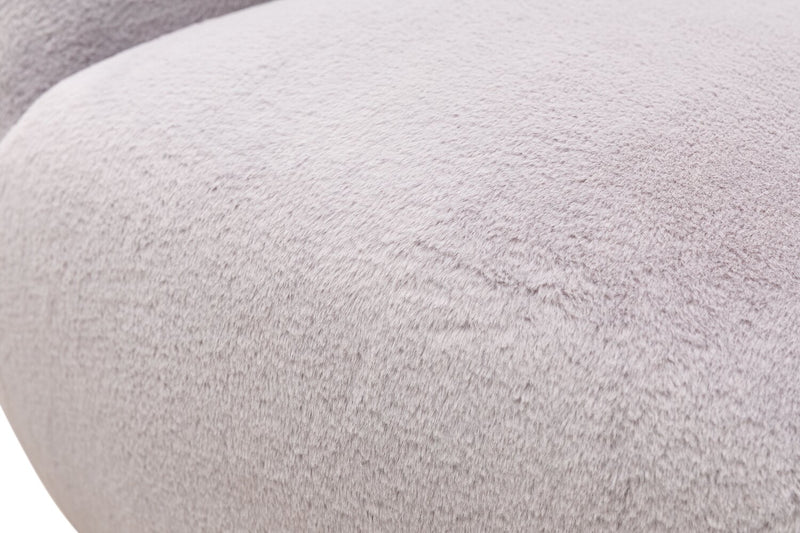 Hugz 45\" Fabric Accent Chair - Grey