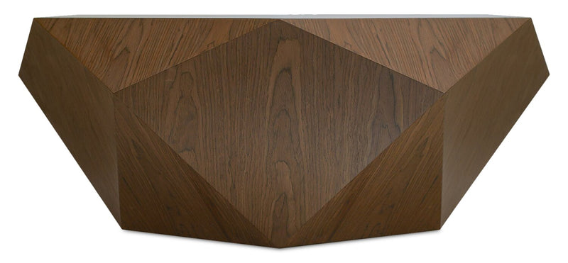 Dawson 37” Modern Coffee Table - Light Brown