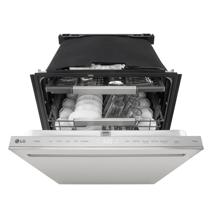 LG 24\" 44 dBA Built-In Top-Control Dishwasher with QuadWash® Pro - Stainless Steel - LDNPM654S