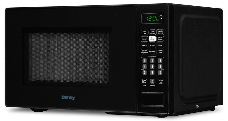 Danby 0.7 Cu. Ft. Countertop Microwave with Auto Defrost - Black - DBMW0721BBB