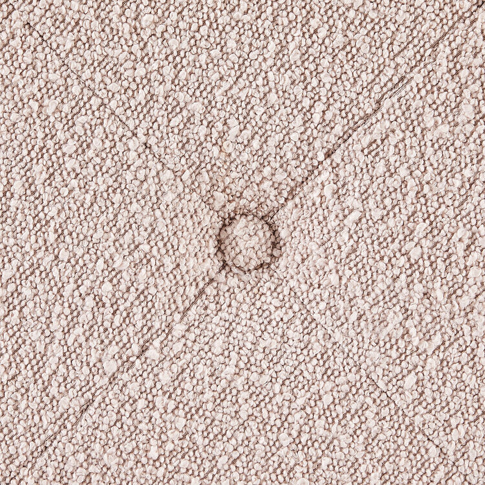 Saskatchewan 14.75\" Round Fabric Storage Ottoman - Pink