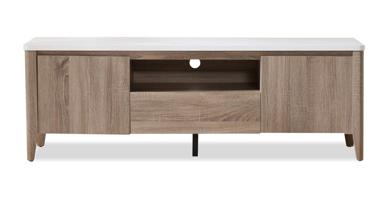 Carlton 58.25\" Modern TV Stand with Storage for TVs up to 65\"- Dark Taupe
