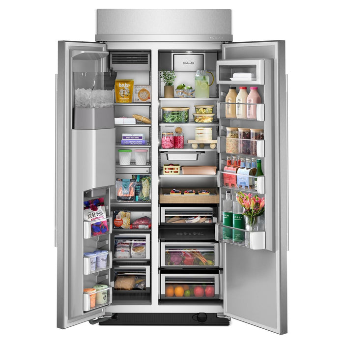 KitchenAid 36\" 20.8 Cu. Ft. Built-In Refrigerator - PrintShield™ Stainless Steel - KBSD736SPS