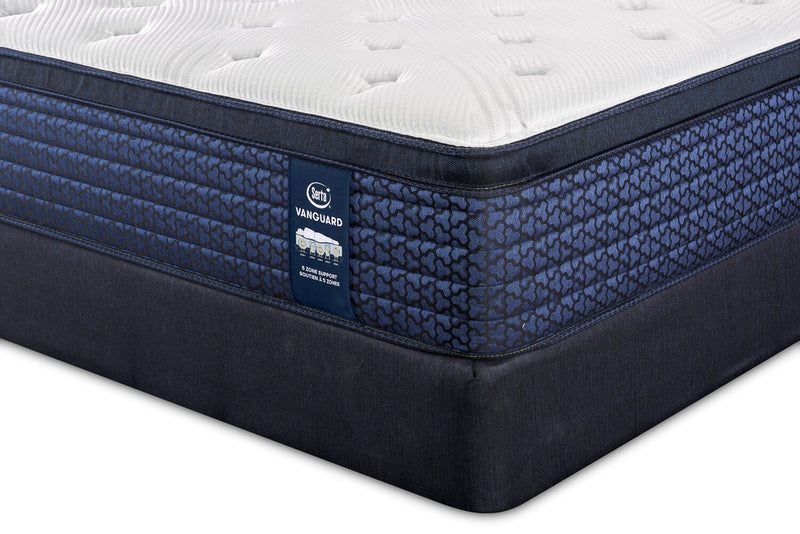 Serta Vanguard Stonebridge Eurotop Medium King Mattress Set