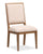 ["Scott Living Henri Dining Chair with Polyester Fabric, Wood - Brown & Cream"]