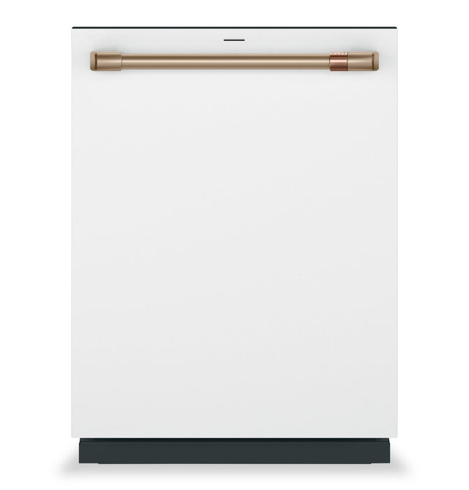 Café 24\" 39 dBA Smart Top-Control CustomFit Dishwasher with Third Rack - Matte White - CDT888P4VW2