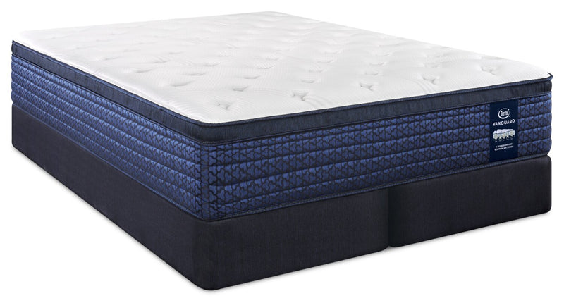 Serta Vanguard Stonebridge Eurotop Medium King Mattress Set