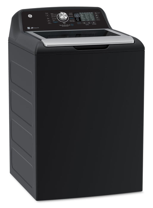 GE 5.3 Cu. Ft. Top Load Washer and 7.4 Cu. Ft. Electric Dryer – Diamond Grey