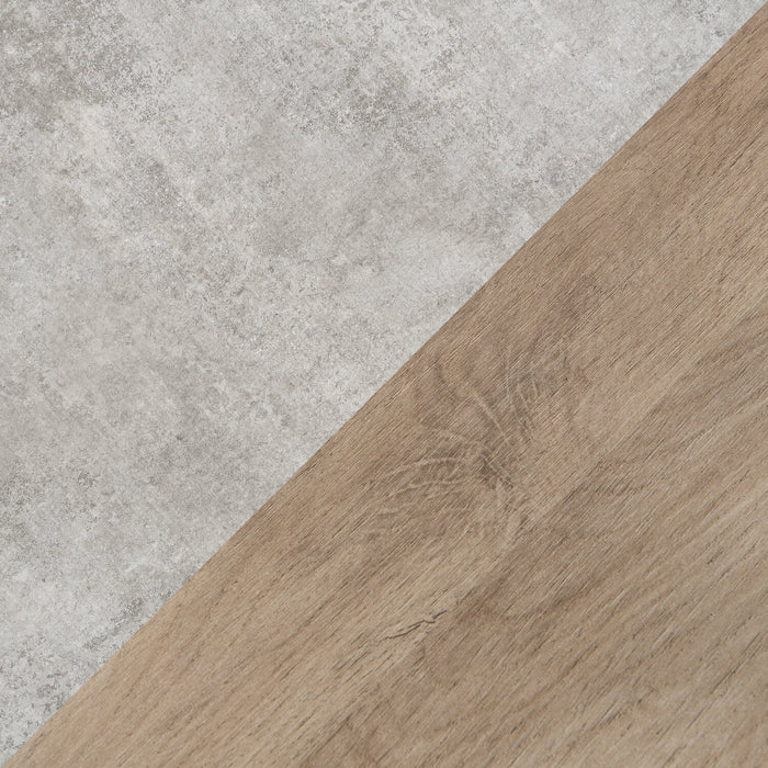 Felicity 22\" Round End Table with Shelf - Grey